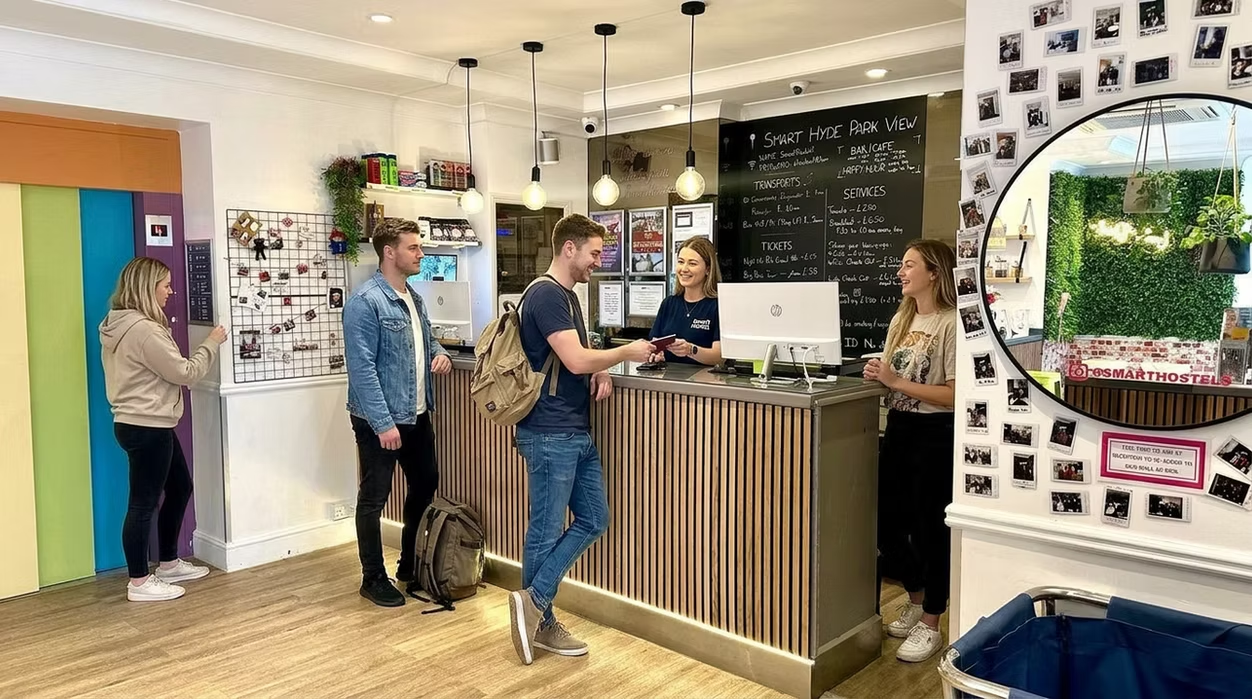 Guests checking in at Smart Hyde Park View reception