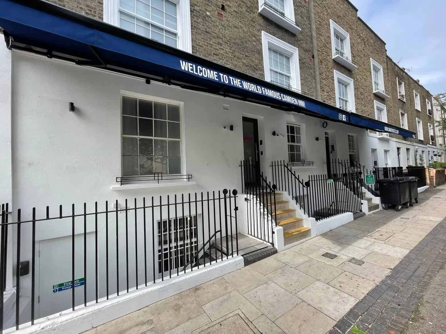 Smart Camden Inn exterior with blue awning