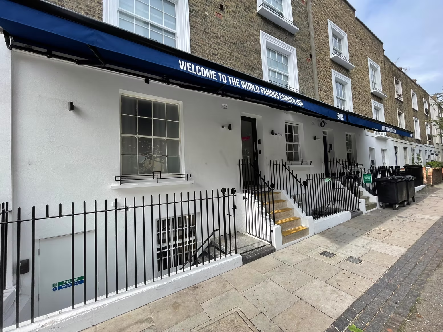 Smart Camden Inn exterior with blue awning